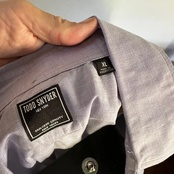 Men's Light Blue Casual Button Down Shirt - Picture 4 of 4